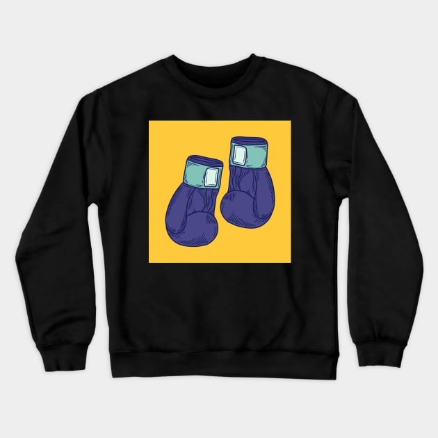 Cute Boxing Gloves Crewneck Sweatshirt by PurpleTank